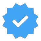 Blue verified checkmark badge